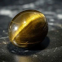 Mystical Cat's Eye gemstone with striking light band and protective energy