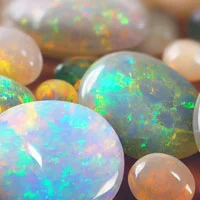 Ethiopian opal gemstone displaying vibrant play of colors and mystical beauty