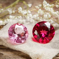Radiant red ruby symbolizing passion and power
